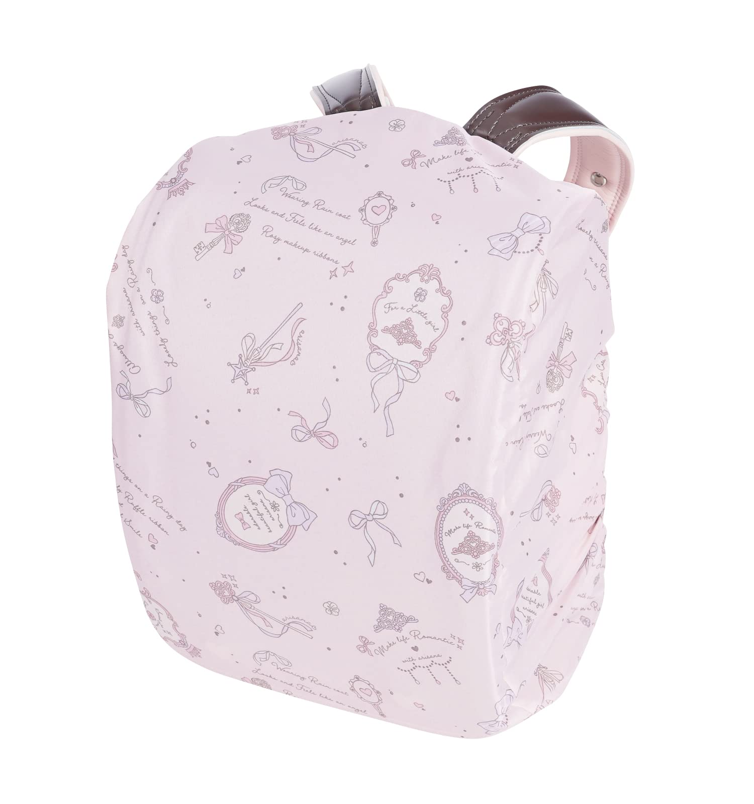 

School bag cover for ribbon antique free size [Arisana] girls, rain, pattern, pink,