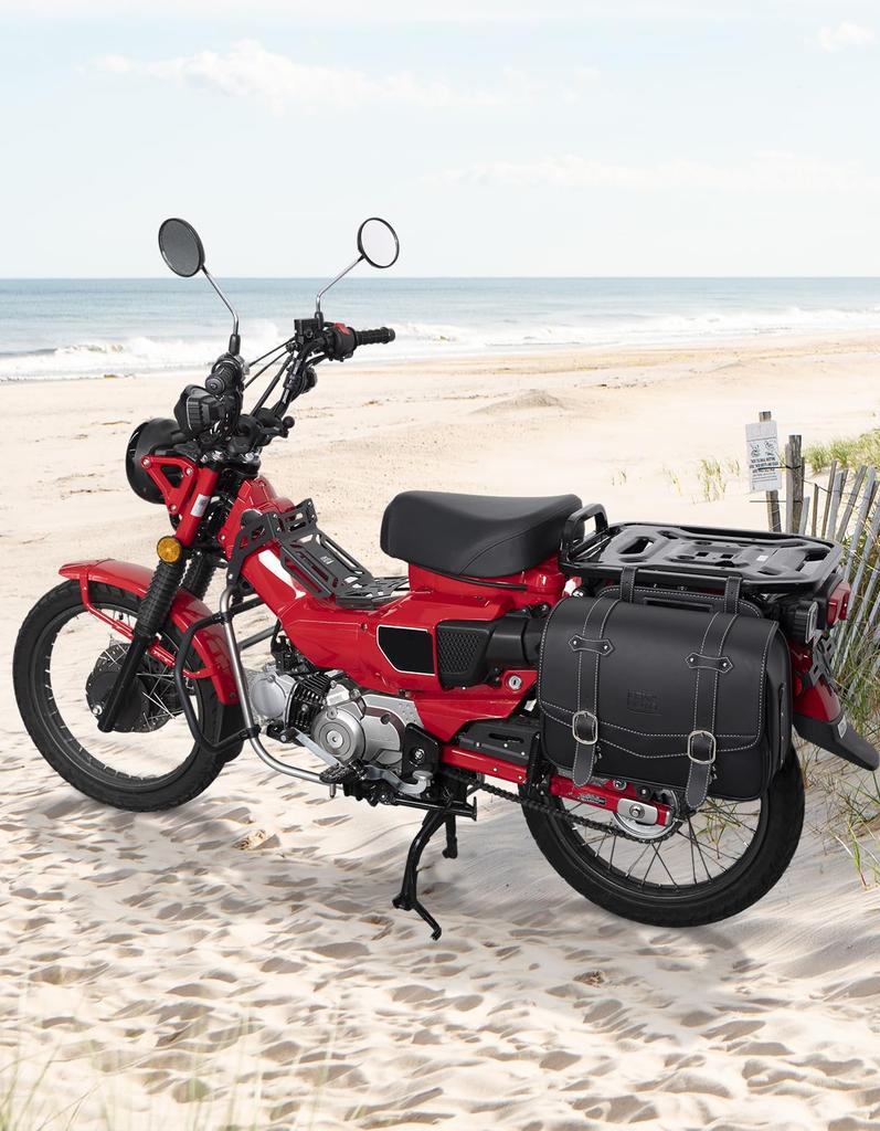 KEMIMOTO Motorcycle Saddlebag Synthetic Leather Fixing Set of Repair Part for Mounting Side Bags Belt, Belt, 2,