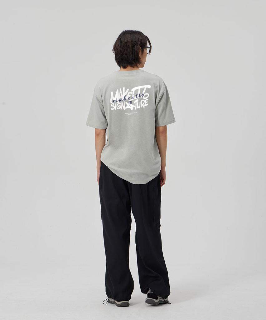 MAKEITTO [Graffiti3 Logo]Crew Neck Tee_Mint