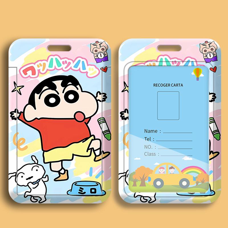 Crayon Shin-chan Cartoon Student ID Lanyard & Badge Holder