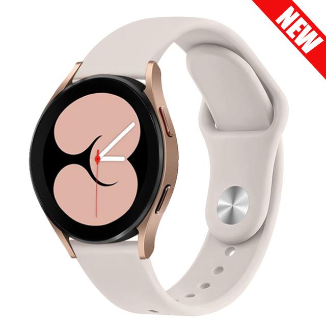 20mm/22mm Watch Straps For Samsung Galaxy watch 7/6/4/classic/5 Pro/Gear S3 Silicone bracelet Huawei watch GT 2/2e/pro/3/4 band