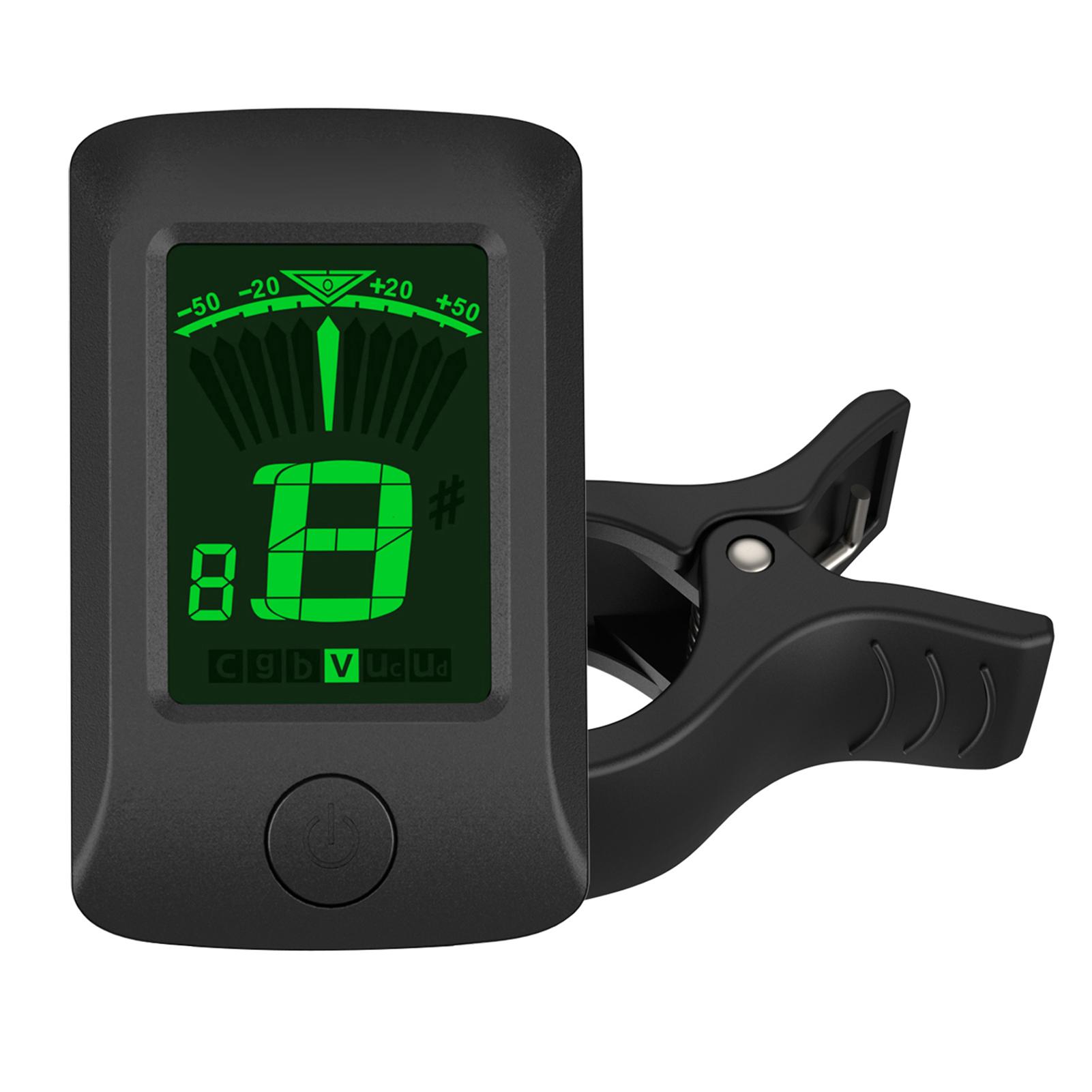 

AT 07 Digital Electronic Clip On Tuner LCD Screen for Guitar Chromatic Bass Ukulele C D Violin