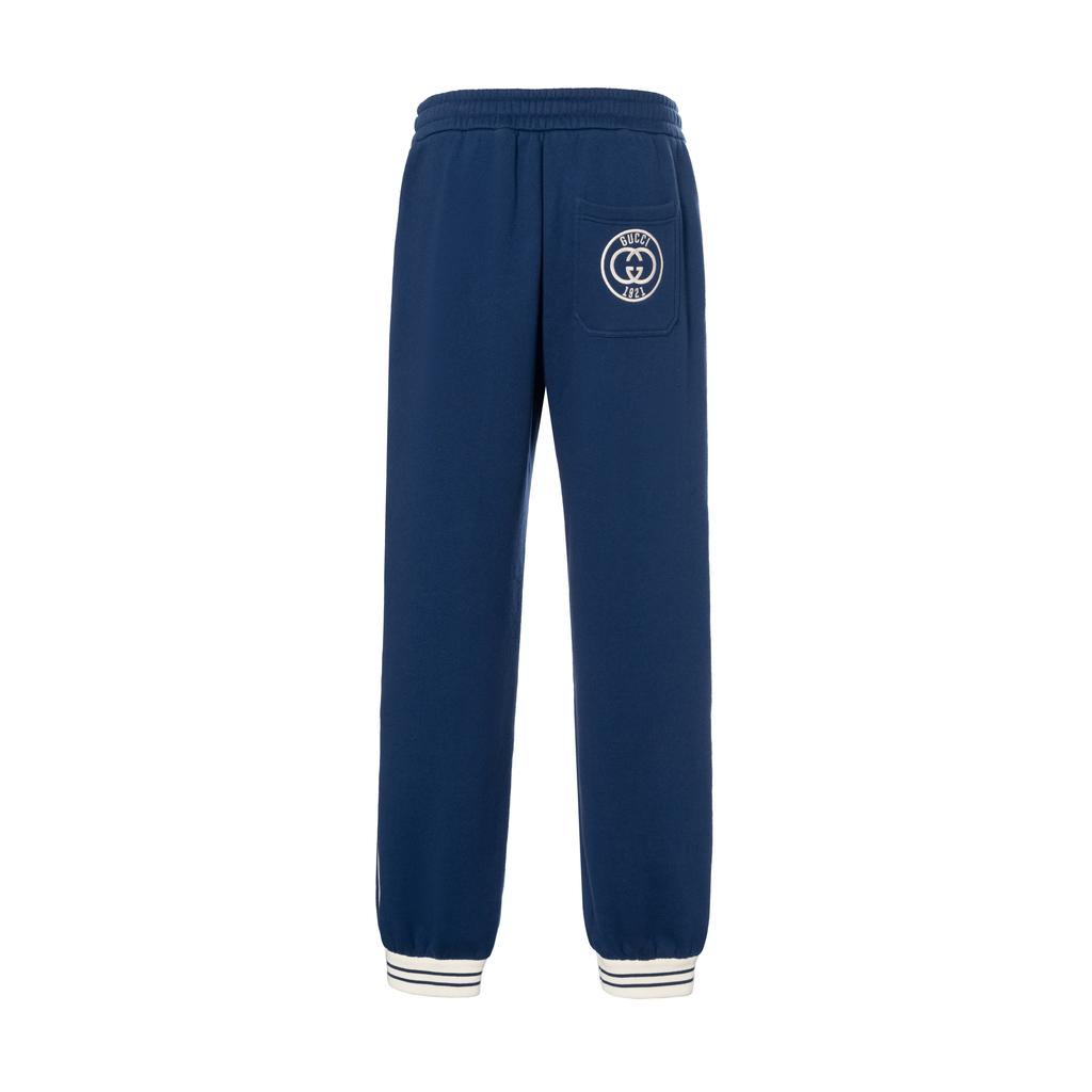 GUCCI Knitted Sweatpants Men's Blue 756654-XJFV7-4030