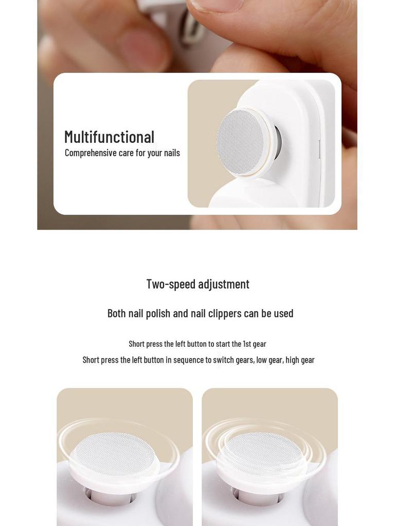 Child-Safe Electric Nail Clipper & Adult Trimmer Set