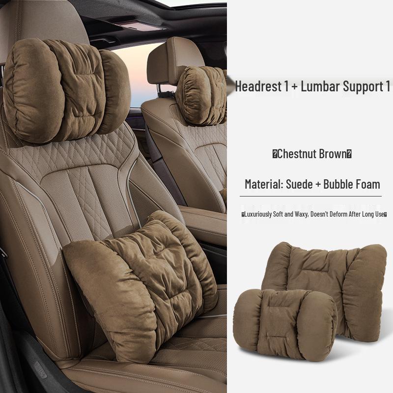 Compatible with Adita 12 Car-Specific: Headrest, Lumbar, and Neck Support Pillows