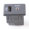 Aftermarket Upgrade AUX USB Port Audio Adapter Made Of ABS Material Non-deformable Structure Quick Installation Solution
