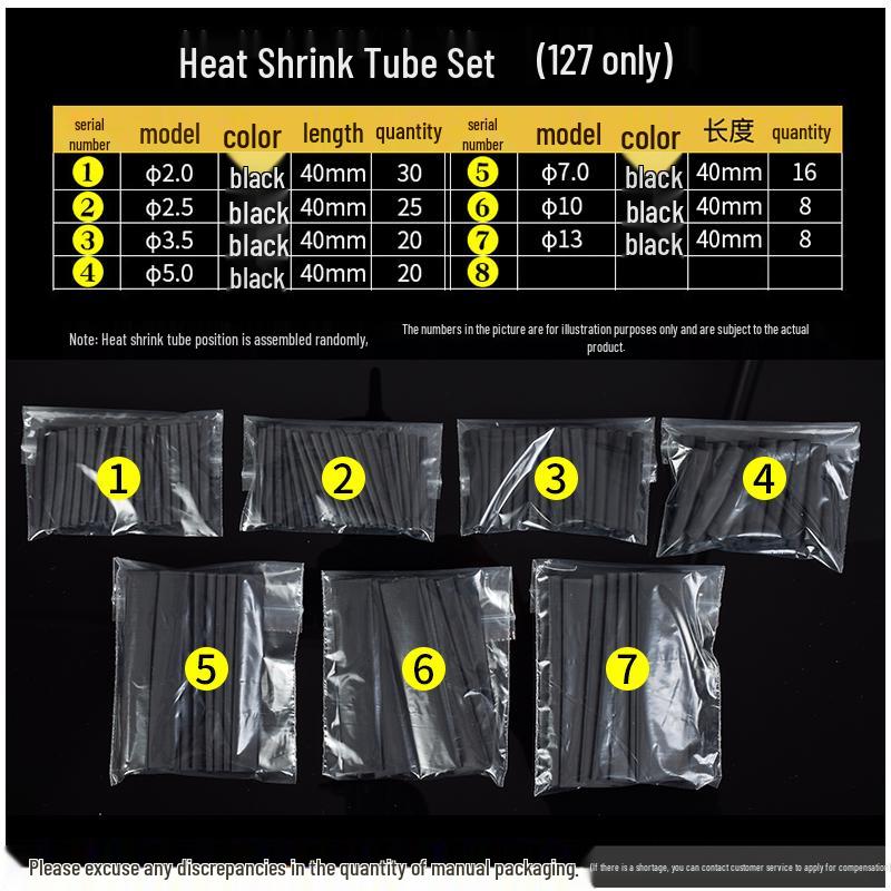 Waterproof Heat Shrink Tubing Set for Cable & Earphone Protection