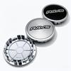 4 piezas/Set 75 mm / Clips 65 mm Emblema Insignia Logo Rays Tapacubos Centrales de Rueda de Coche Tapa de Cubo de Rueda Tapa de Cubo de Llanta Reemplazo Accesorios para Coche