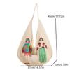 Cartoon Hollow Mesh Knitted Shoulder Bag Large Capacity Tote Bag Beach Vacation Bag Korean Casual Lightweight Handbag