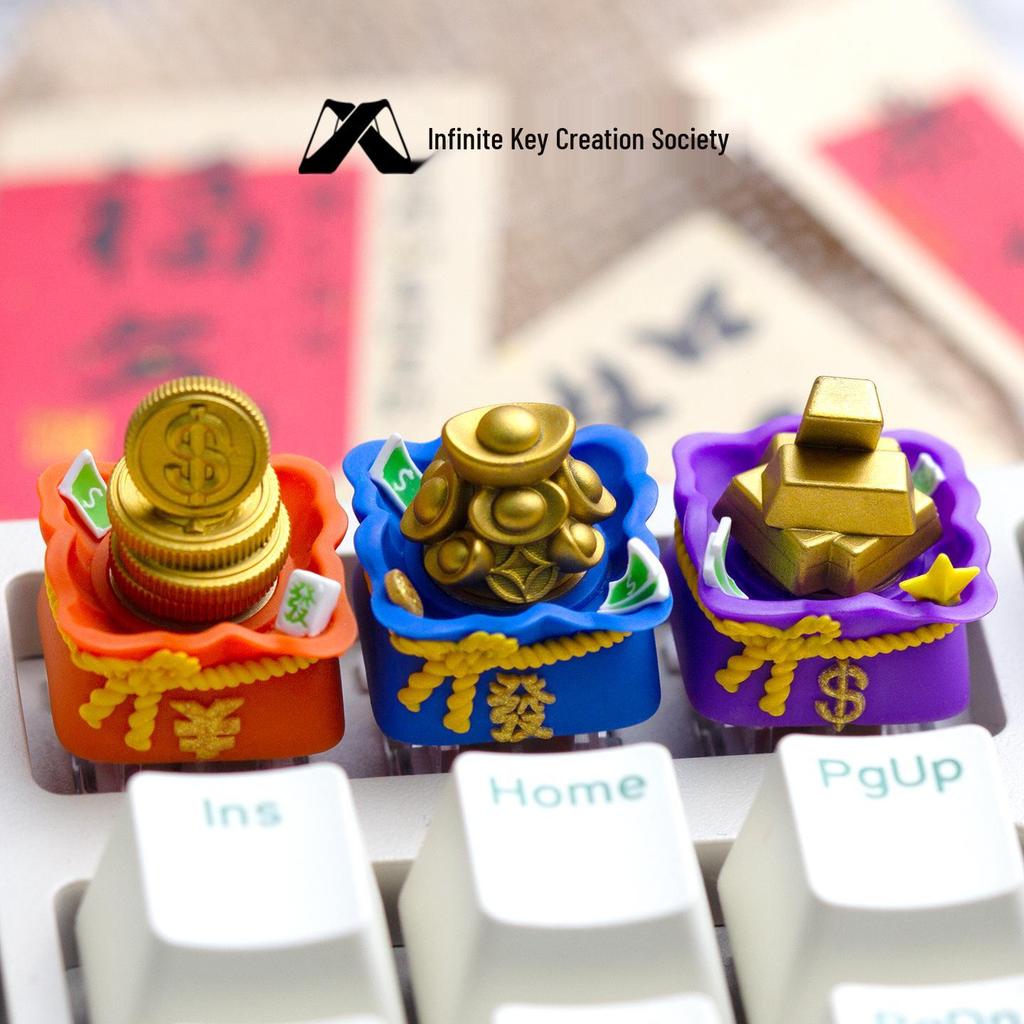 Big Money Series Rotatable Resin Keycap - Personalized Mechanical Keyboard ESC Replacement Gift
