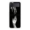Moon Tarot Cat Aesthetic Clear Phone Case For Samsung Galaxy Z Flip 4 Case Thin High Hard Shell On For Galaxy Z Flip 3 5G Cover