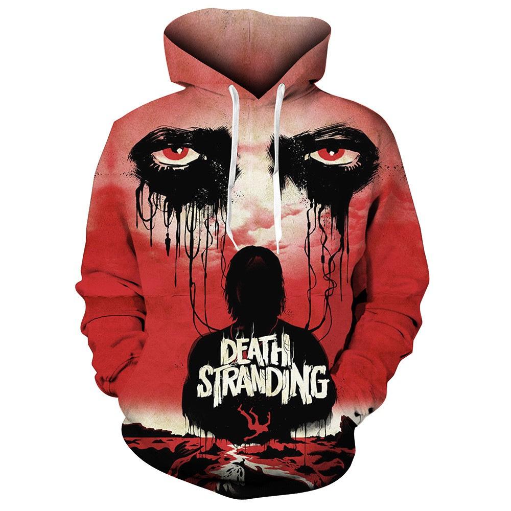 

Мужская новая красная серия 3D цифровая печать мужская толстовка личность граффити свободная толстовка с капюшоном 6XL