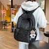 Schoolbag High Value Star Backpack Female College Students Ins Wind Travel Backpack Middle School Student Schoolbag Junior High School Girls Backpack