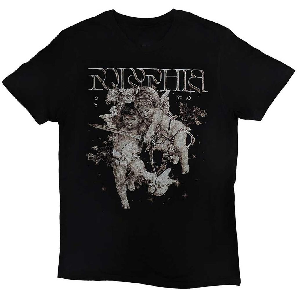 Polyphia Band Cherub Schwarzes Tour T-Shirt Unisex Kurzarm T-Shirt Sb059