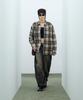 STANDARDERROR 87-Stan139 Legacy Mood Oversized Pocket Long Sleeve Check Shirt Jacket Brown