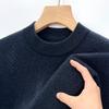 Fengxun Men's 100% Pure Wool Round Neck Pullover Sweater FXT6422
