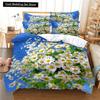 Elegant Flowers Bedding Set Duvet Cover Set 3d Bedding Digital Printing Queen Size Polyester Bedding Set Fashion Design Colorful
