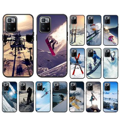 Case For Xiaomi Redmi Note 11 10 Pro Note 8 Pro 9Pro Note9 9S 10S 9T Redmi 10 9C 9A Snow Die Ski Snowboard Sport Funda Coque