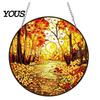 Bedroom Wall Decoration Kit DIY Rhinestone Door Sign Kit, Halloween Pumpkin Flower Animal Pattern Art Sign, Handmade Hanging Decor