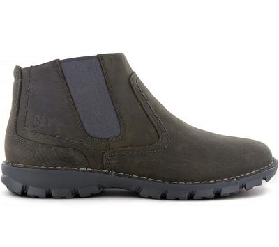 CAT Hoffman Casual - Herren Chelsea Boots Stiefel Stiefeletten Leder Grau P720661 ORIGINAL