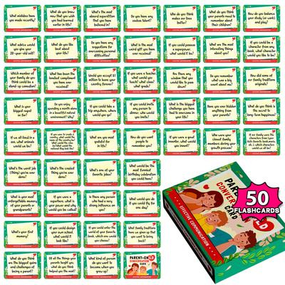 50 Tarjetas de Temas de Mesa en Inglés Conversación Familiar Borde Golpear Reuniones Juego de Palabras Prohibidas 4