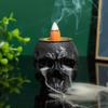 Quemador de Incienso Calavera de Resina Clásico Decorativo de Mesa Portador de Aromaterapia Figuras Decoración del Hogar para Adorno de Halloween