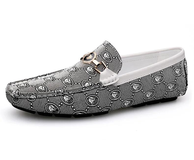 Herren Echte Leder Slipper Lässige Luxusschuhe Markendesigner Frühling Sommer Herrenschuhe für Männer