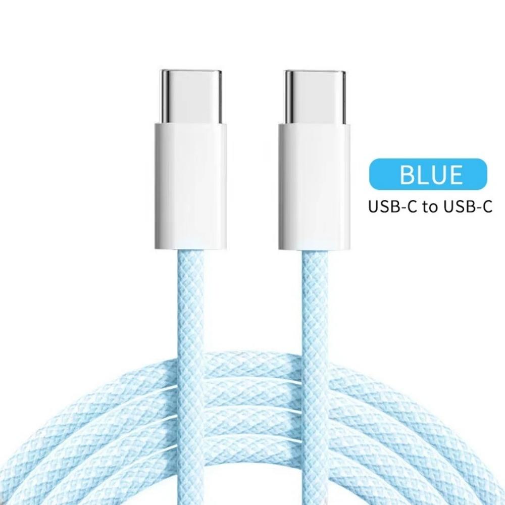 60 Вт USB Type C - Type C 6A кабель передачи данных для iPhone 15 16 Samsung Xiaomi быстрая зарядка USB C - C кабель Type C зарядное устройство для передачи данных