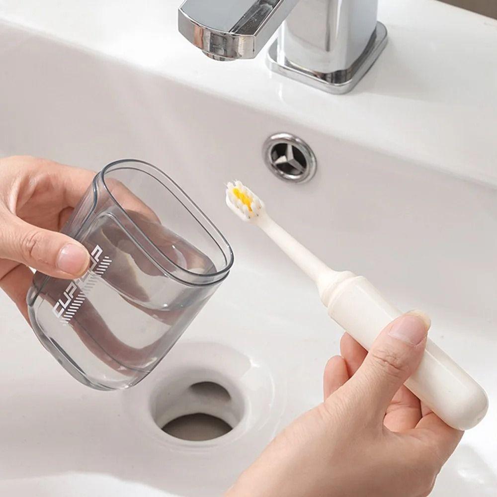 3 in 1 Portable Travel Toothbrush Set  Durable  ABS Plastic Mouthwash Cup for Daily Use