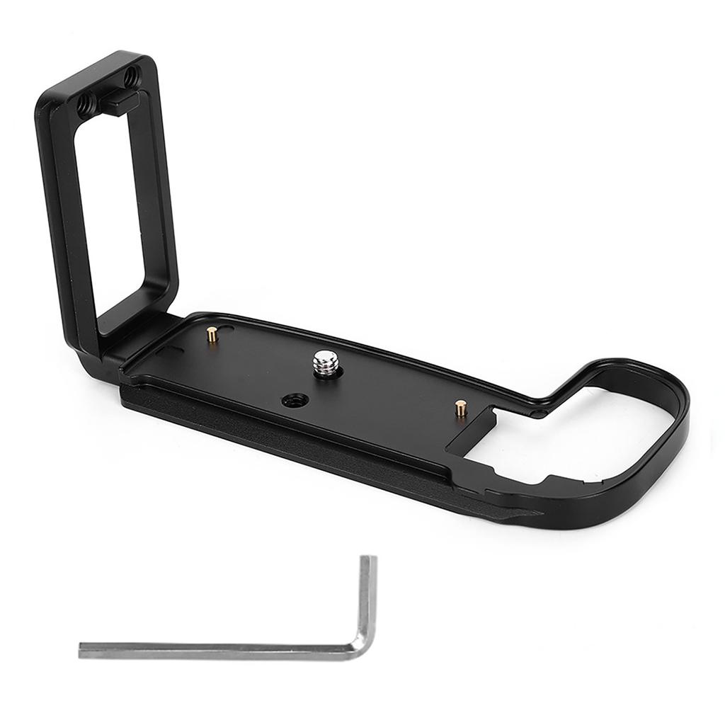 LShaped Metal Quick Release Plate Bracket Hand Grip for Canon EOSR Mirrorless Camera(black)