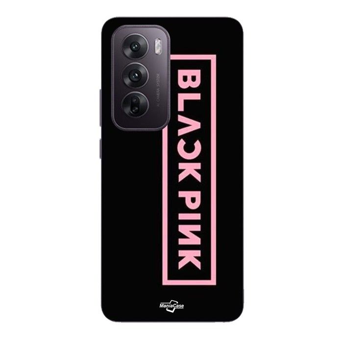 Phone Case - Maniacase - Oppo Reno 12 5G - Silicone - Black - Blackpink VIP Tickets