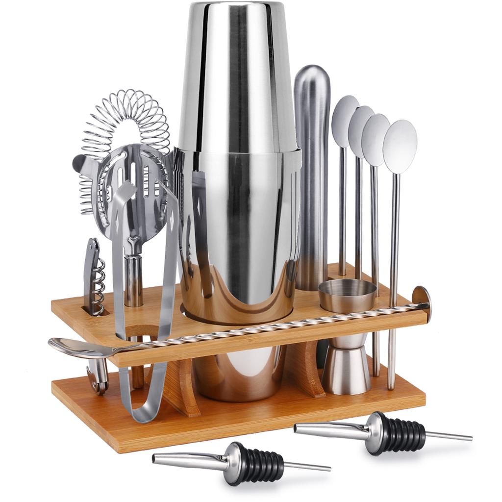 Stainless Steel Shaker, Cocktail Shaker, 14-Piece Set, Shaker Shaker