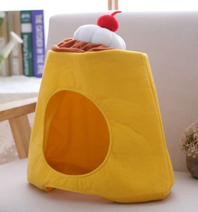 [DOKiDOKi] Pudding Sweets Hat Headgear Cosplay Transformation Headgear Halloween Costume for Party, Drinking Party, Year-End Party, Halloween Event