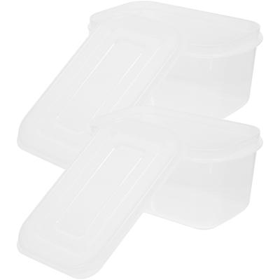 2 Pcs Household Ginger and Garlic Packaging Box Food Containers with Lids Refrigerator Pe Storage