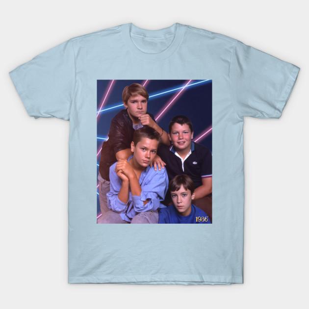 

Men Black Print T-shirt Stand By Me 80S Laser School Picture No-Cut Transfer Paper Print Cotton Tshirt XL светло-синий