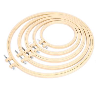 Verstellbarer Mini-Stickrahmen im Bambus-Stil - Handgefertigter Kreuzstich- und Webrahmen