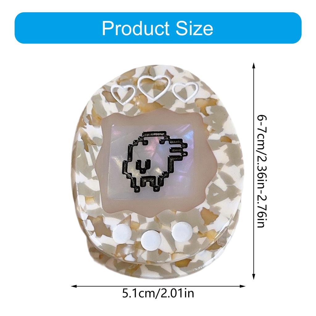 Cyberpunk Styles Acetate Hair Clip Cartoon Electronic Pet Hair Claw Clip for Various Hairstyles and Theme Occasion