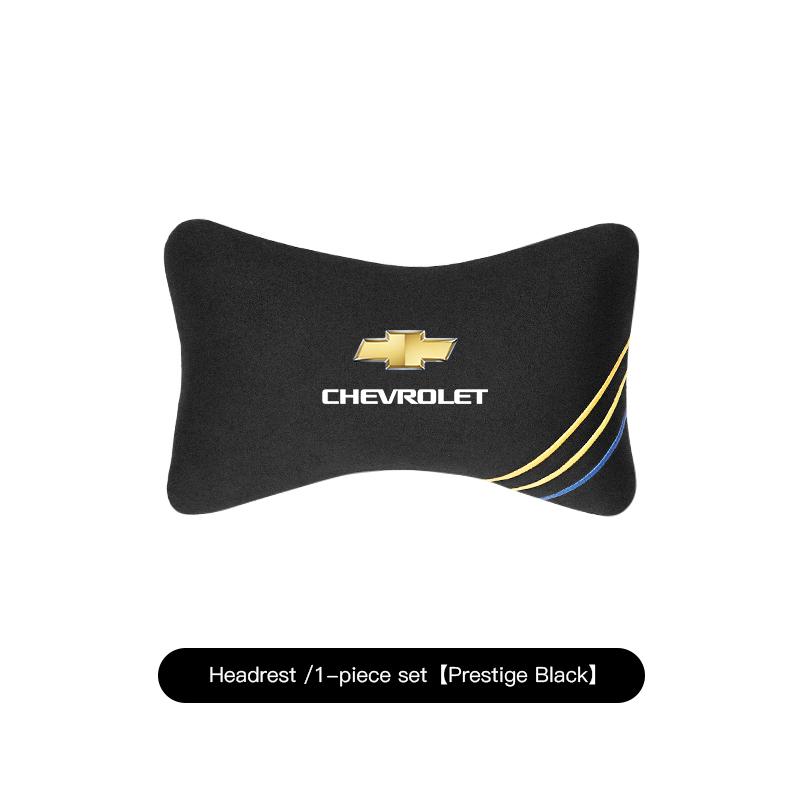 

Car Headrest Pillow Lumbar Support Suede Neck Rest Back For Chevrolet Camaro Equinox Traverse Montana Silverado Trax Keychain
