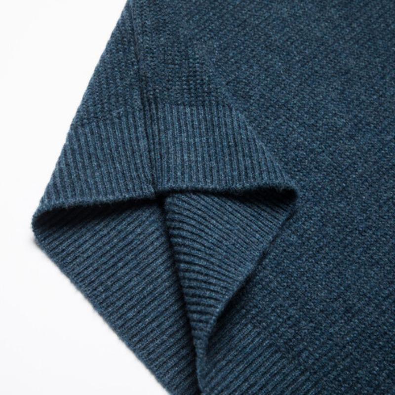 Pullover Herren Herbst und Winter Halbhochgeschlossener Wollpullover Business Freizeit Verdickter warmer Nadelpullover Bottoming Top