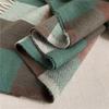 Luxury Autumn Winter Korean Plaid Scarf Women Thickening Warm Tassel Shawl Cashmere Imitation Muffler Fashion Designer Scarves