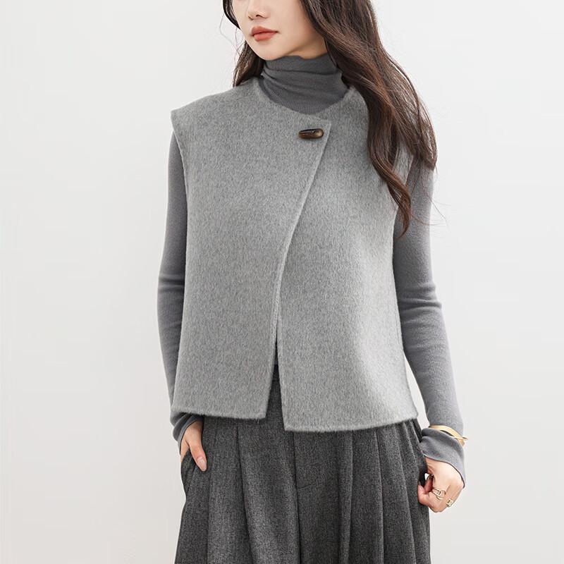 Fanzhen Women's 100% Wool Double-faced Vest
