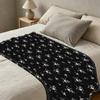 High-Density Plush Flannel Fleece Blanket: Soft Cozy Skin-Friendly, Ideal for Home Sofa Bedroom Office Napping, Perfect for Christmas Halloween Decor