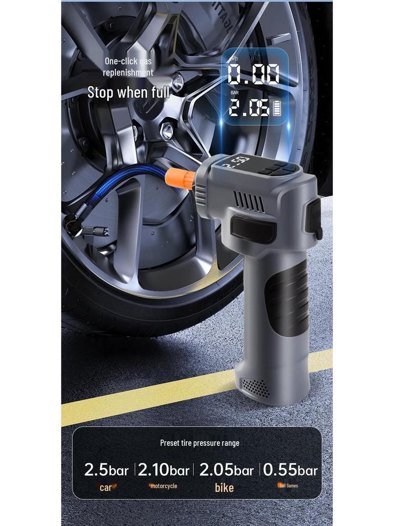 Portable Car Jump Starter & Inflatable Pump Combo
