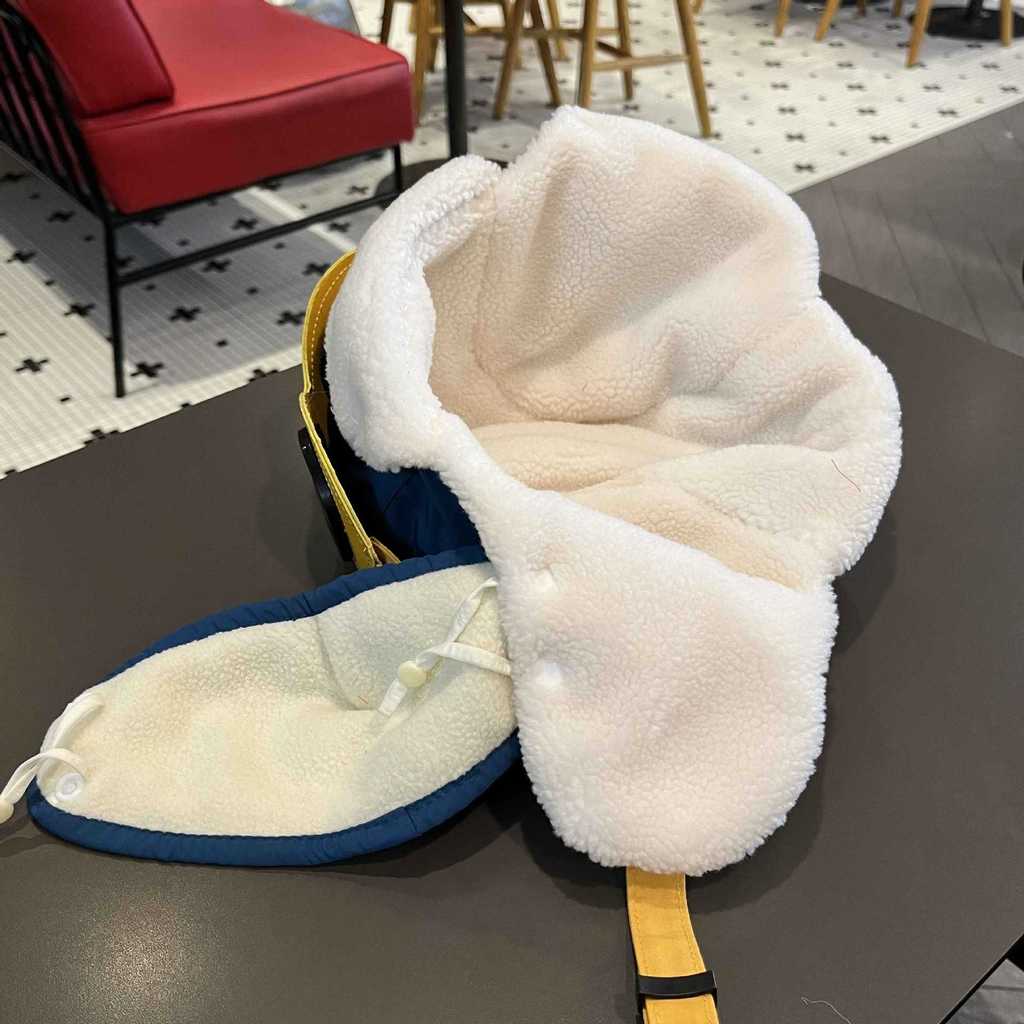 No Brand Winter Childrens Aviator Hat With Fleece Lining And Ear Protection For Snow Play
