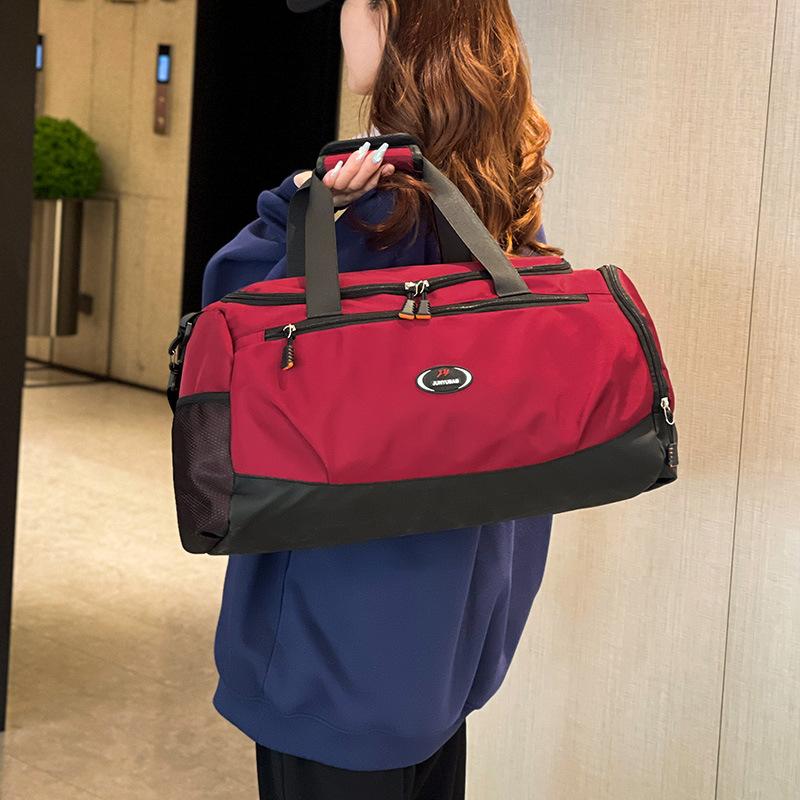 Short-distance large-capacity decompression hand-held travel bag fashion leisure household seasonal clothing storage with shoe compartment luggage bag