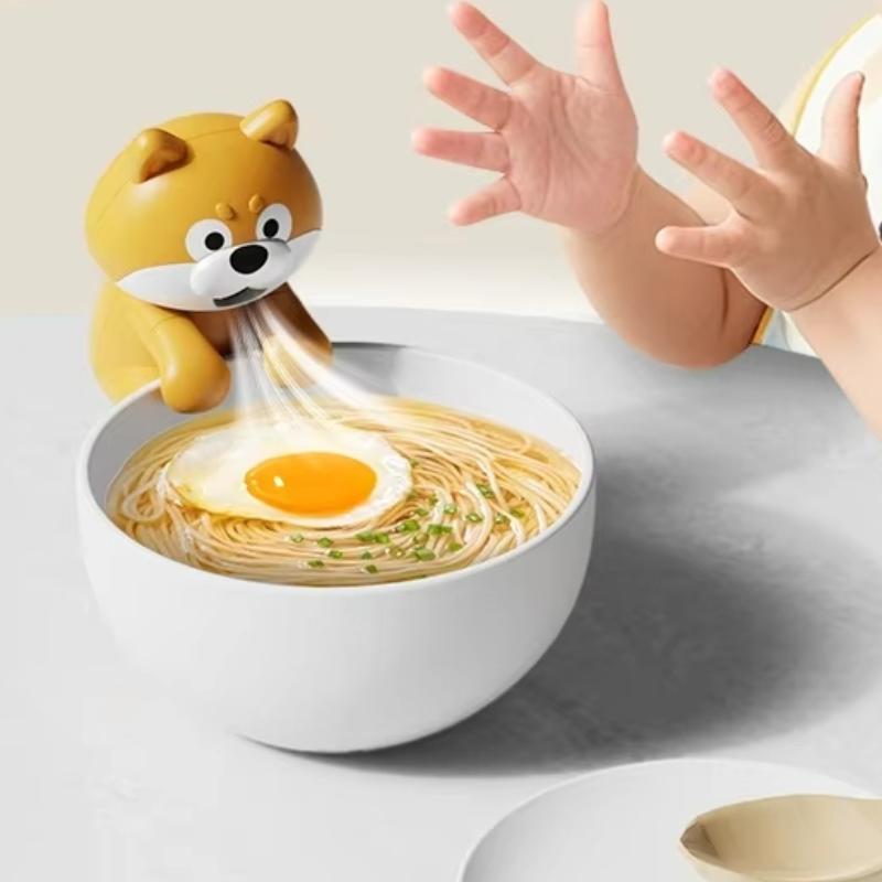 2026 New Cartoon Cat Tongue Automatic Water Blower 3 Minutes Cooling Hot Water Tea Rice Dishes Coffee Mini Fan Air Blower