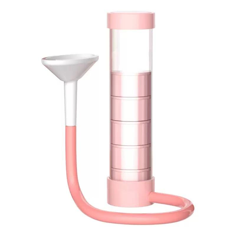 Высококачественная акриловая дышащая гантель для диафрагмального дыхания и тренировки емкости легких. One size розовый