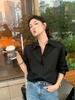 Rongtai Dongli French Chic Cool-Touch Non-Iron Women's Shirt - Spring/Summer 2026 Casual Top