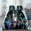 Genshin Impact Bedding Set Game Print Duvet Cover Quilt Soft Duvet Cover Sets Home Textile Queen King Size Girl Kids Room Decor