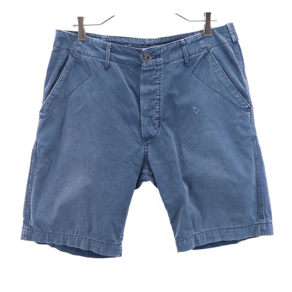 RRL Šortky w33 Námořnická modř systém RALPH LAUREN zapínání na knoflíky Pánské Použité